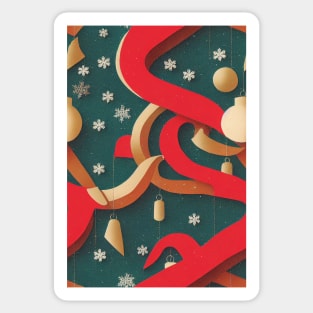 Christmas Seamless Pattern, Christmas Decorations #15 Sticker